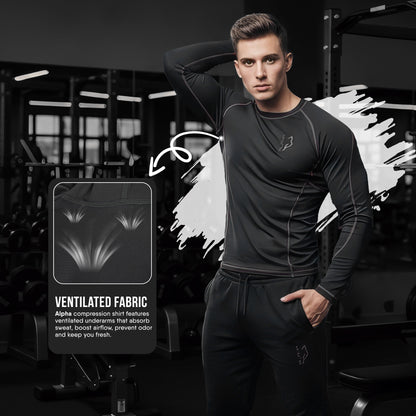 Compression Shirt Black3 - Pro X Sports Wear