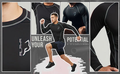 Compression Shirt Gray9- Pro X Sports Wear