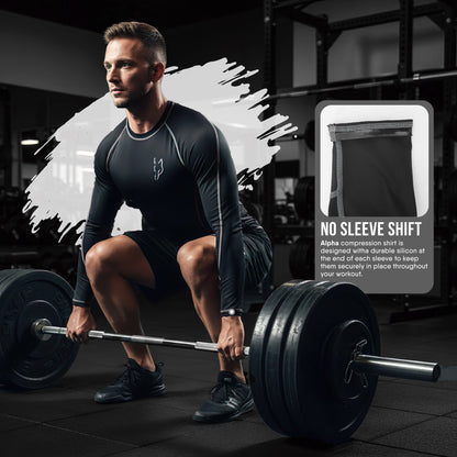 Compression Shirt Gray2- Pro X Sports Wear
