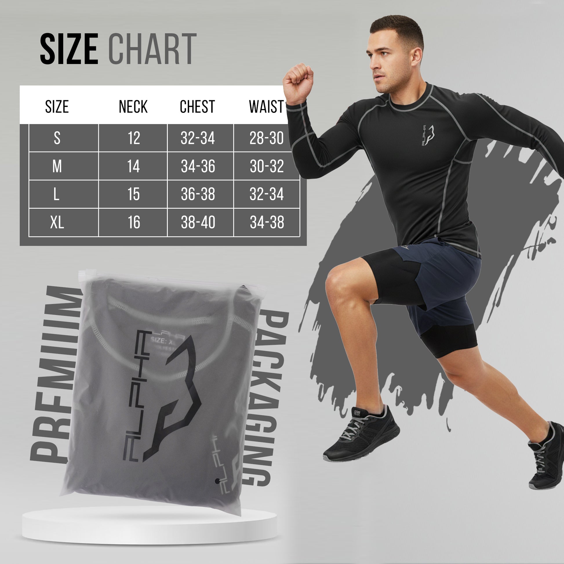 Compression Shirt Gray5- Pro X Sports Wear