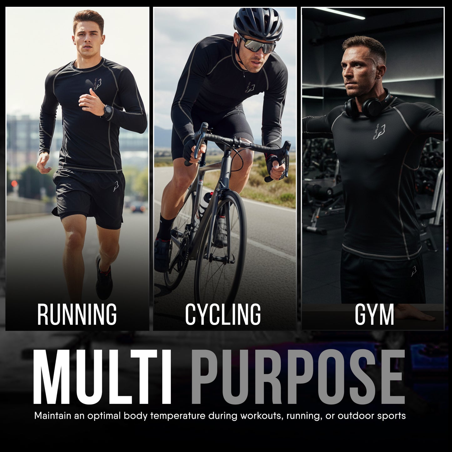 Compression Shirt Gray6- Pro X Sports Wear