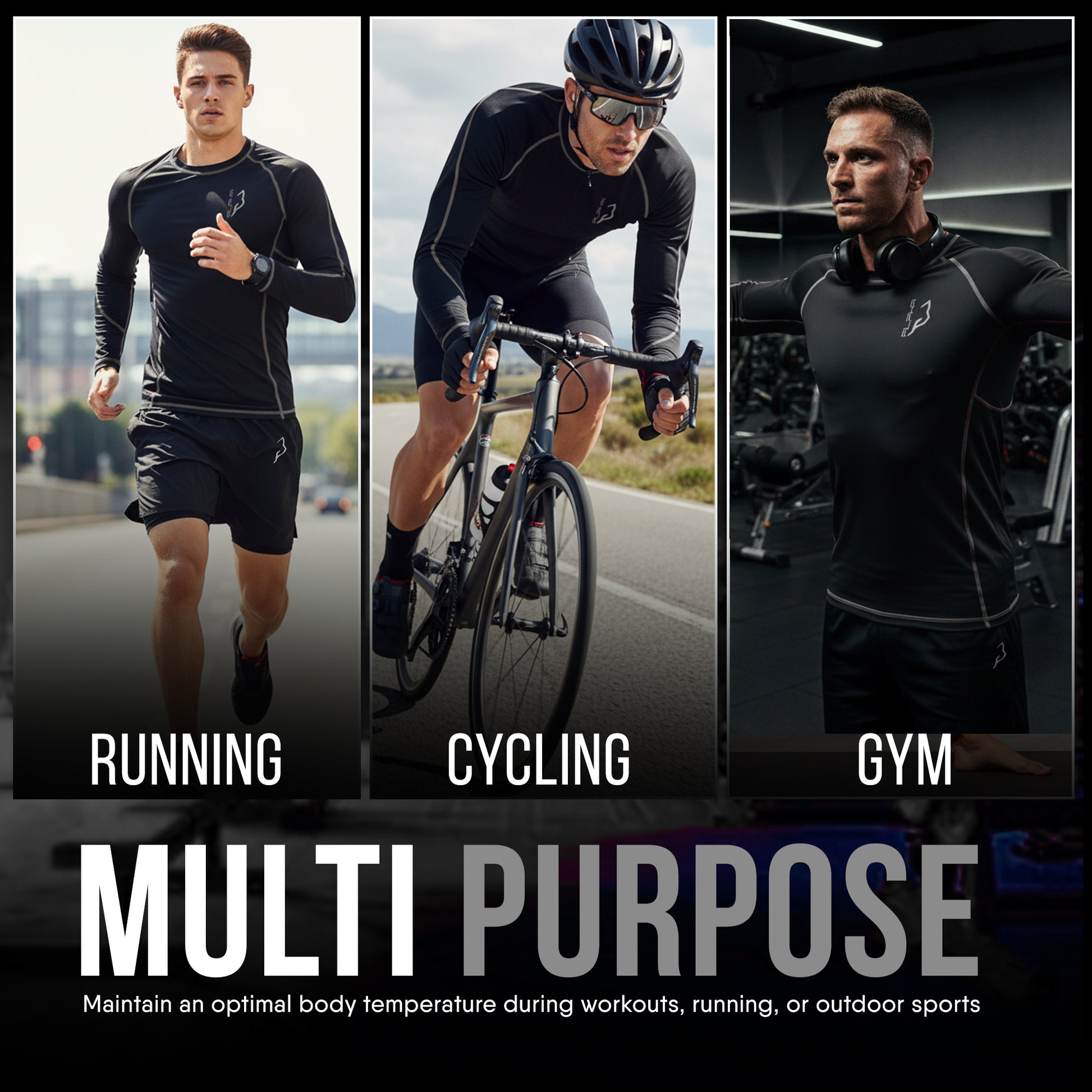 Compression Shirt Gray6- Pro X Sports Wear