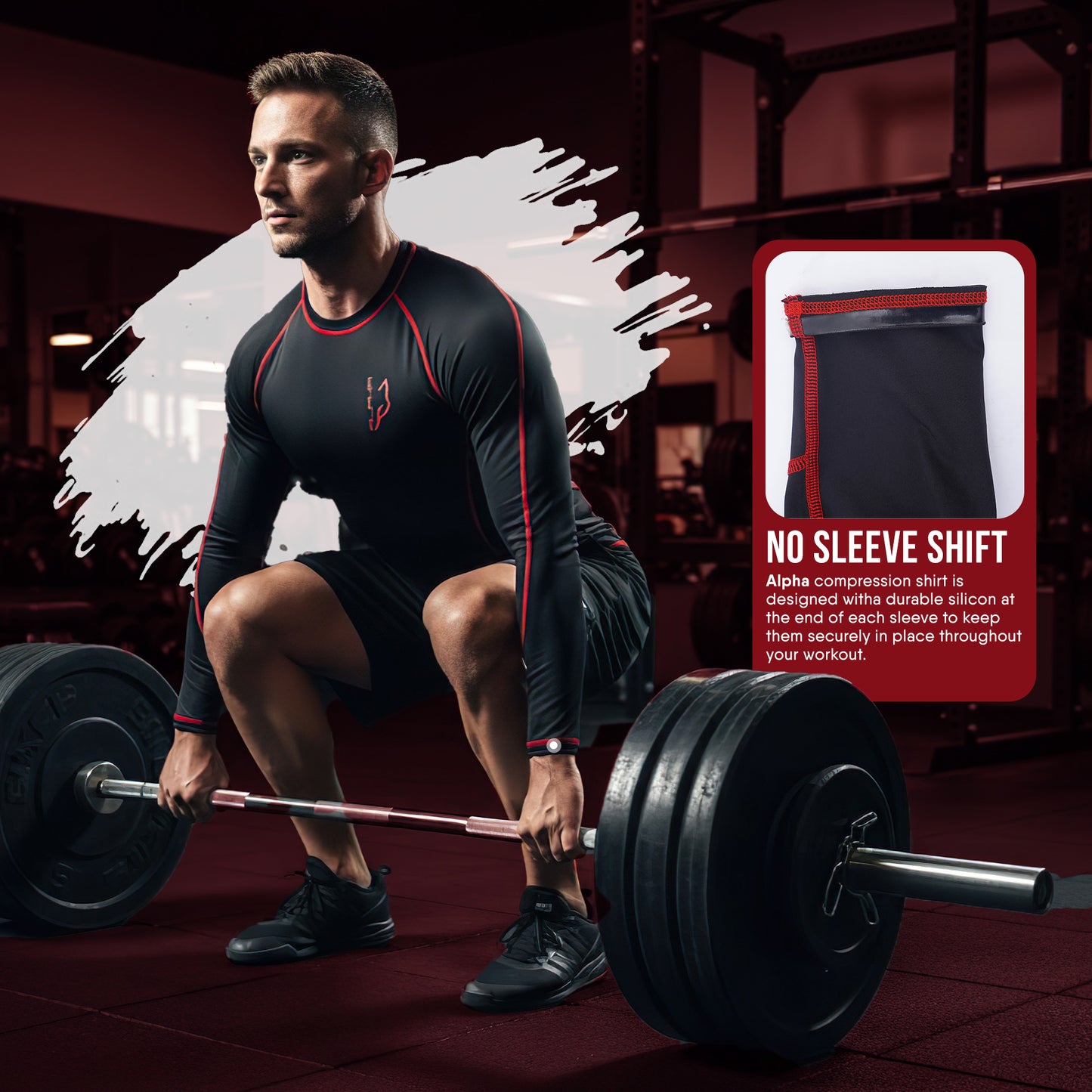 Compression Shirt Red 2- Pro X Sports Wear