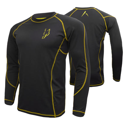 Compression Shirt Yellow - Pro X Sports Wear