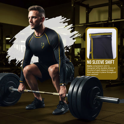 Compression Shirt Yellow 2 - Pro X Sports Wear
