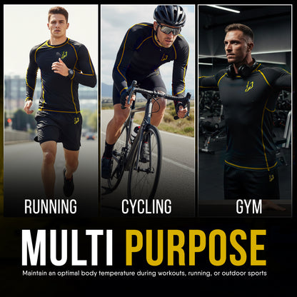 Compression Shirt Yellow 6 - Pro X Sports Wear