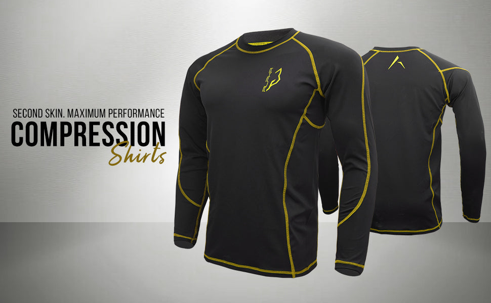 Compression Shirt Yellow 7 - Pro X Sports Wear