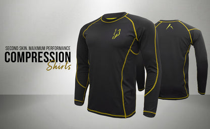 Compression Shirt Yellow 7 - Pro X Sports Wear