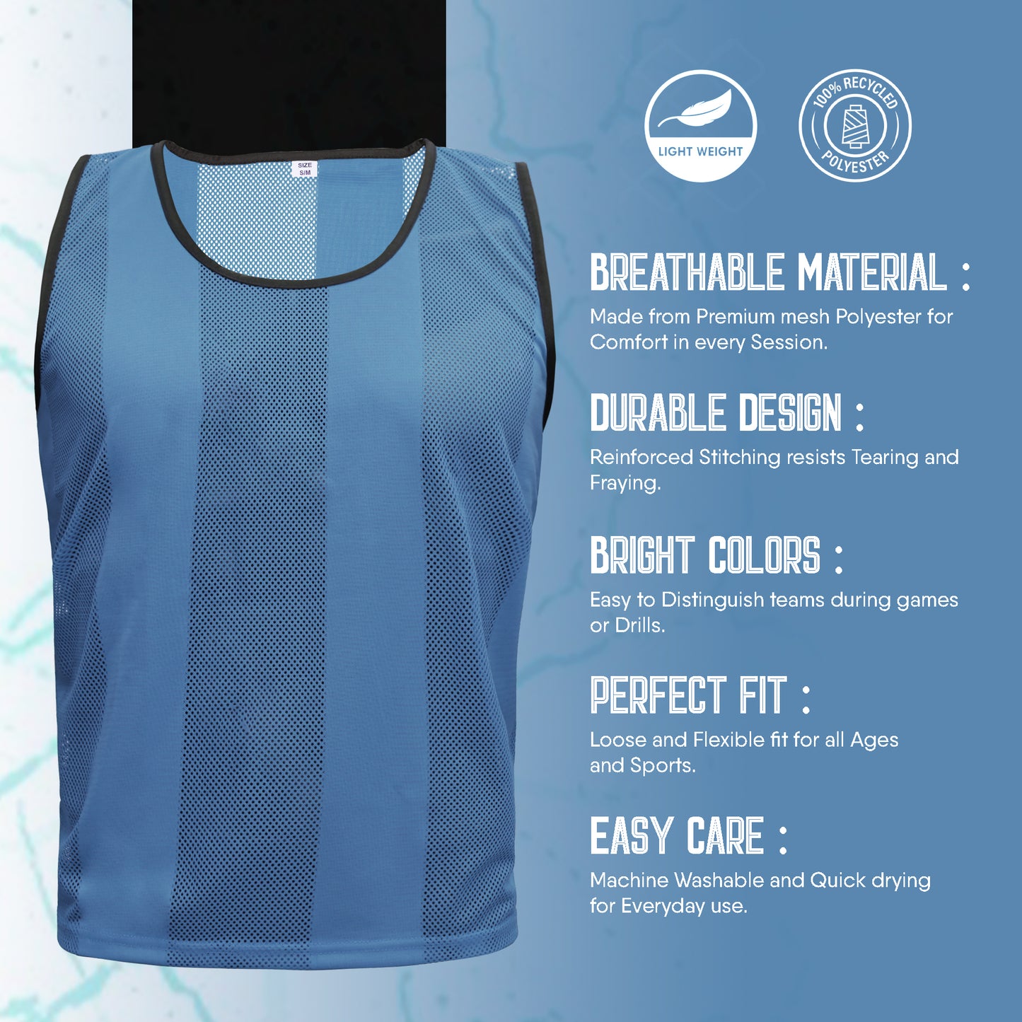 Training Vest Cyan 1 - Pro X Sports Wear