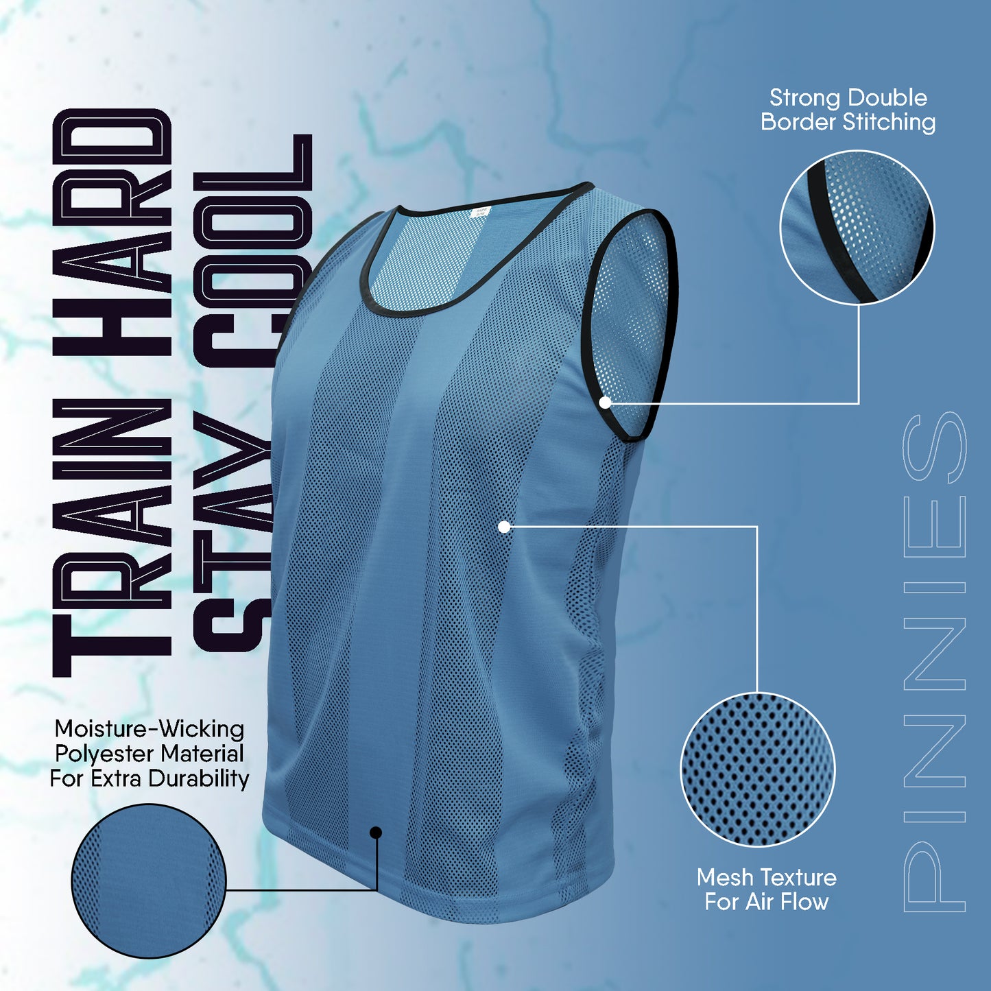 Training Vest Cyan 1 - Pro X Sports Wear