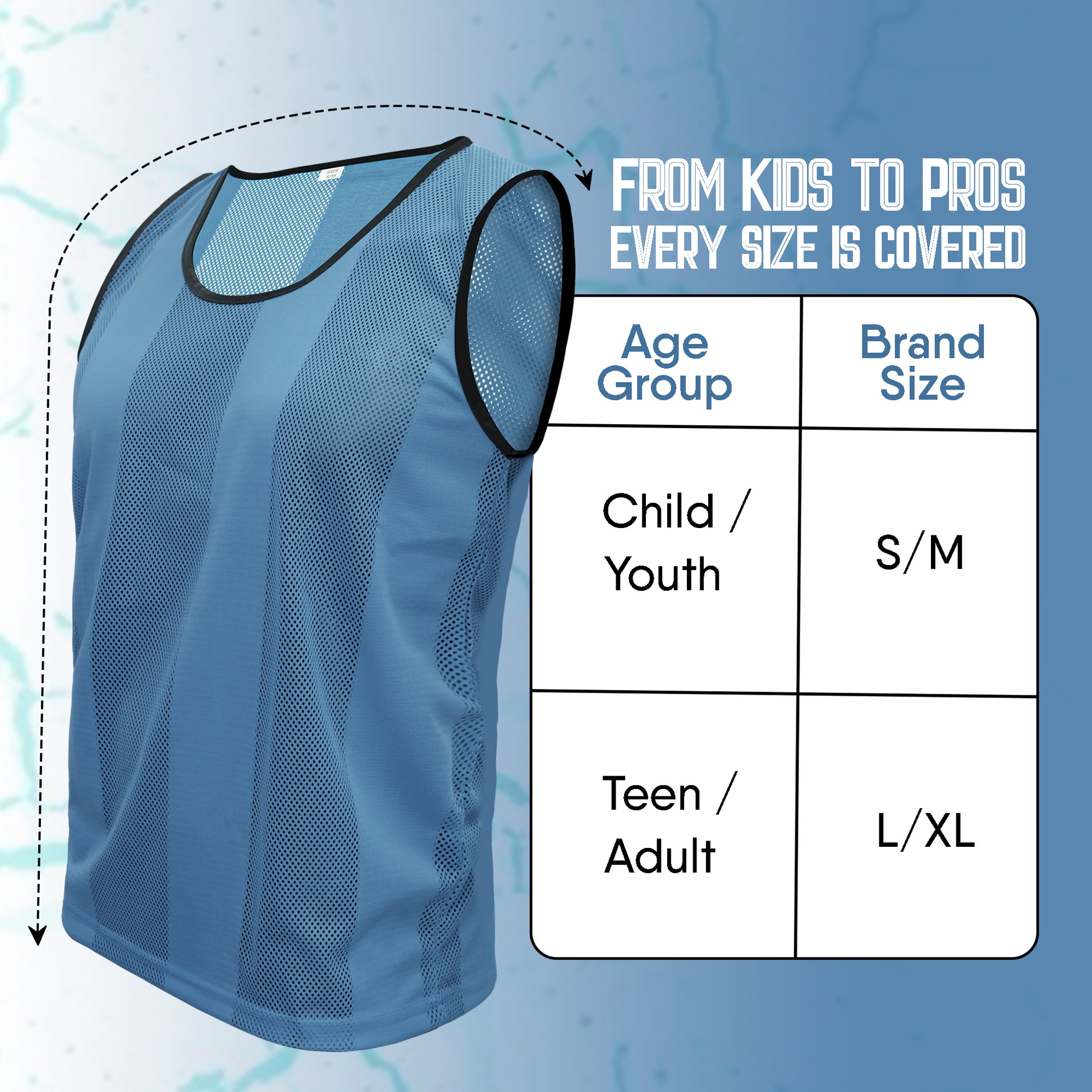 Training Vest Cyan 3 - Pro X Sports Wear