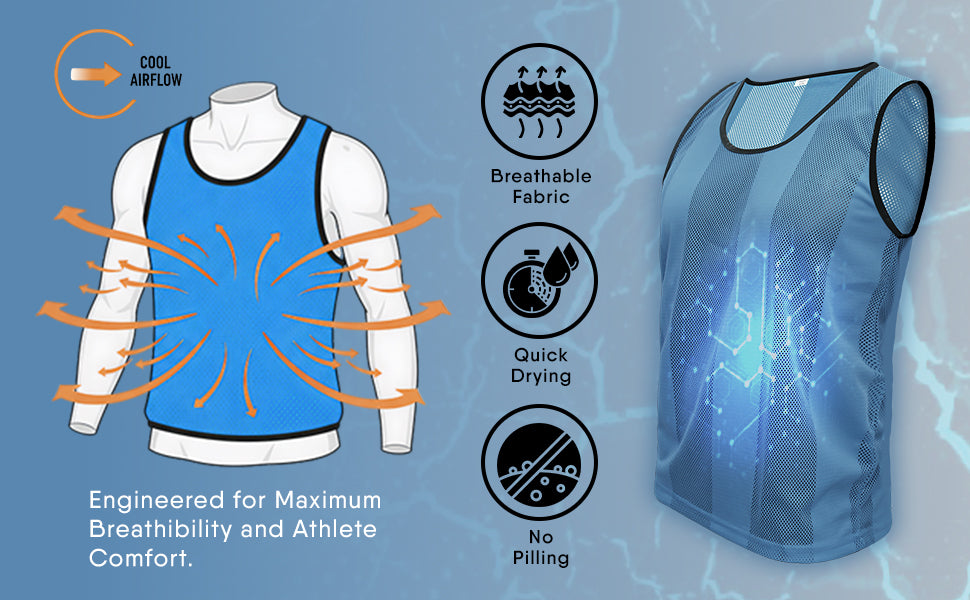 Training Vest Cyan 8 - Pro X Sports Wear