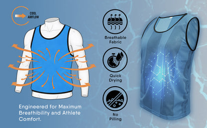 Training Vest Cyan 8 - Pro X Sports Wear