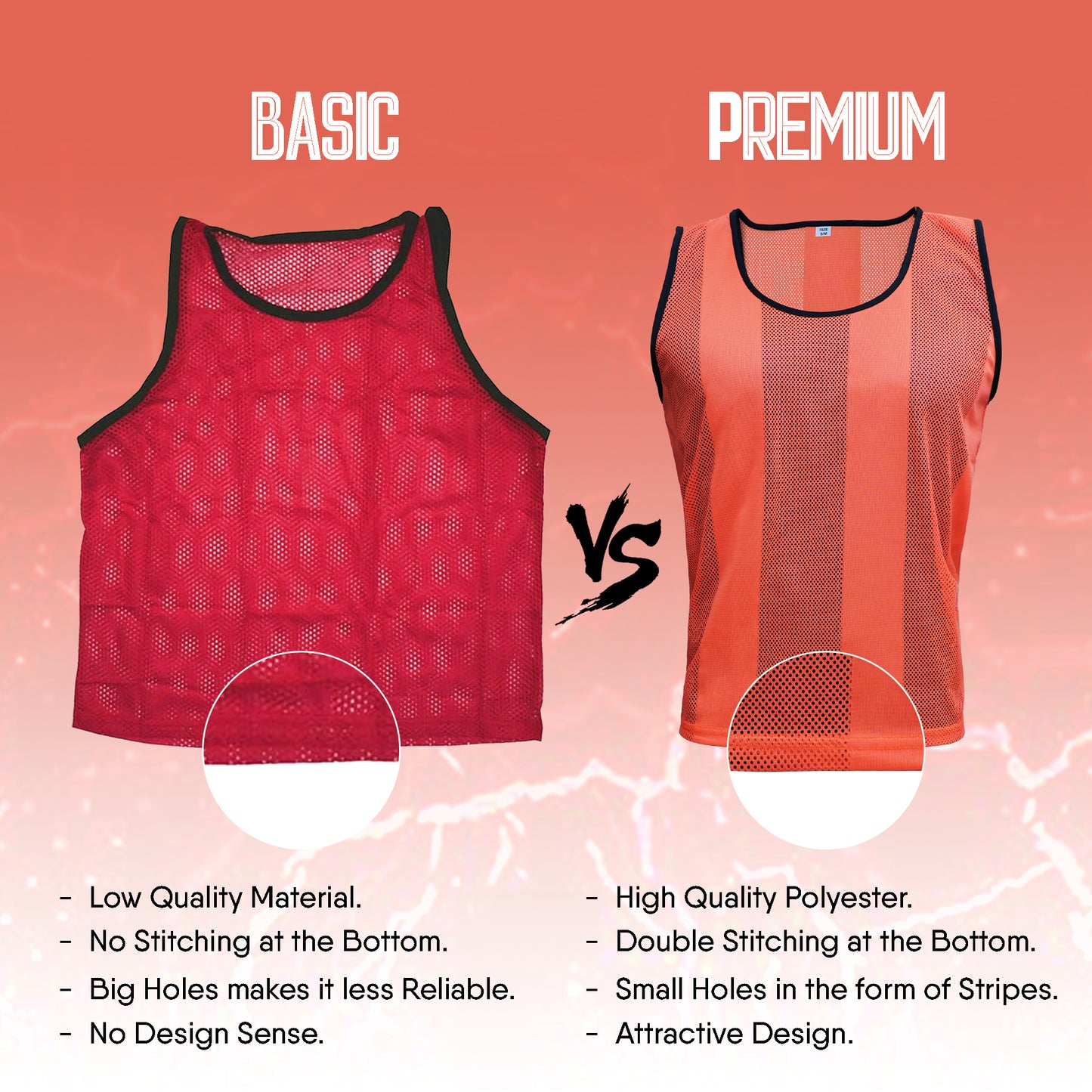 Training Vest Orange 4 - Pro X Sports Wear