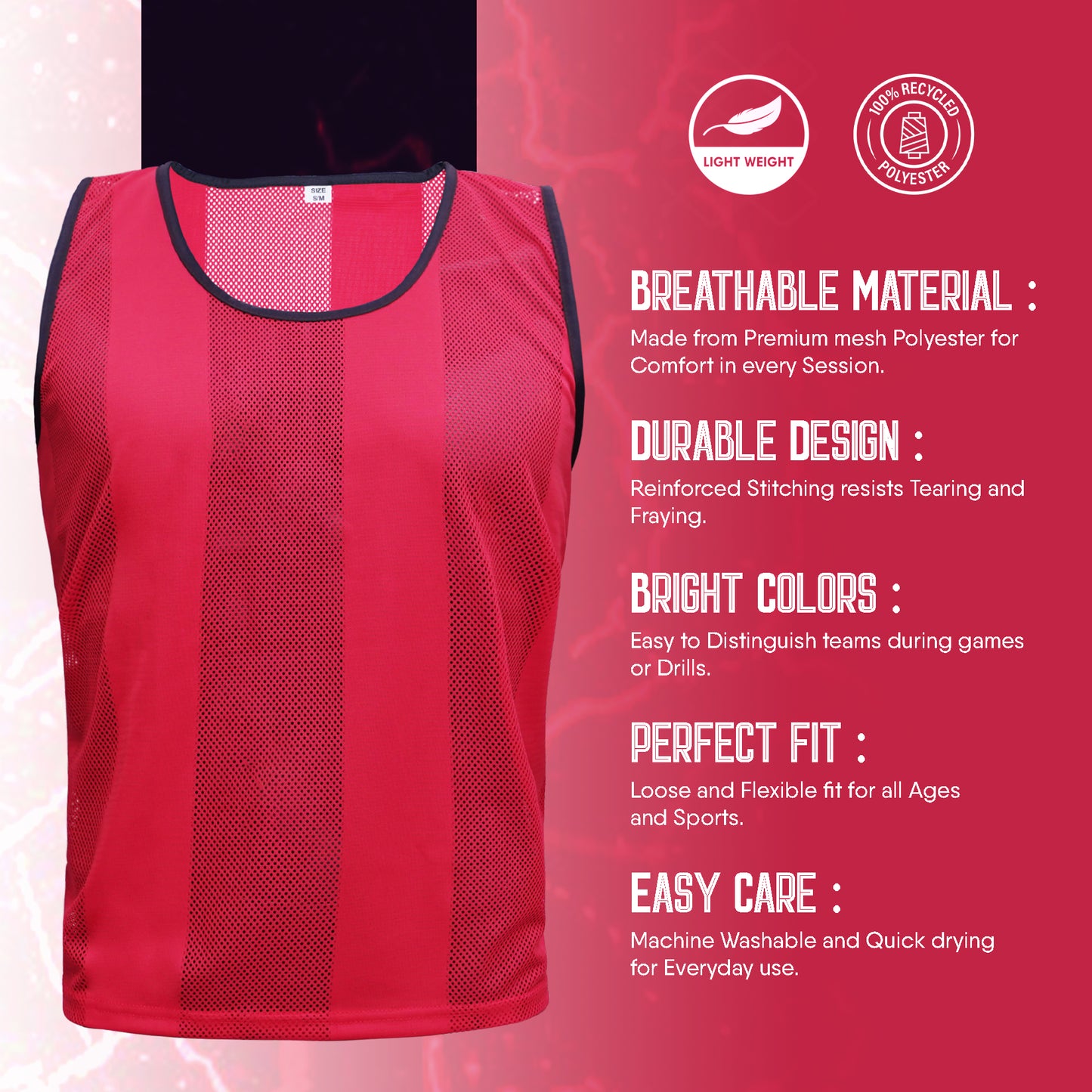 Training Vest Red-1 - Prox Sports Wear