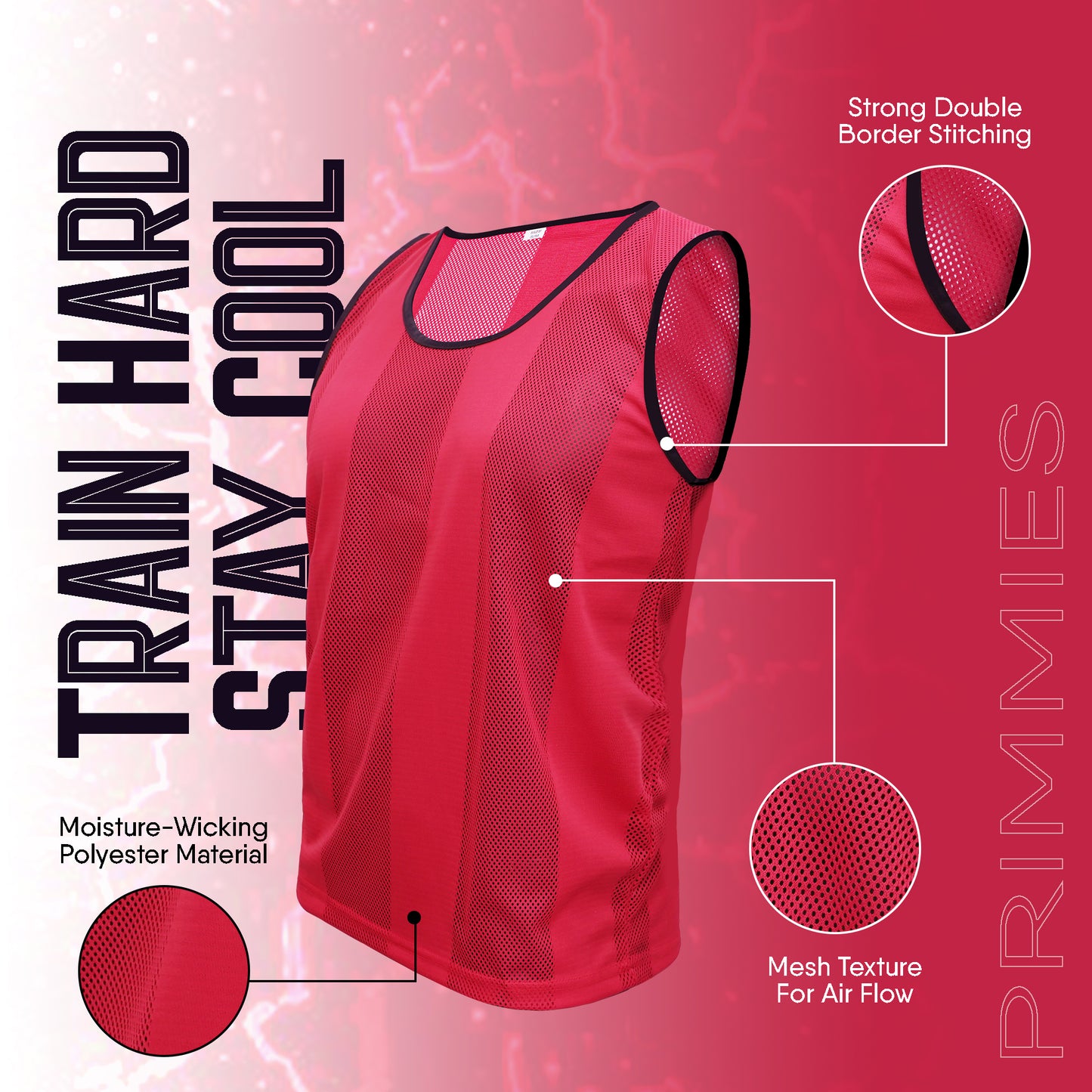 Training Vest Red-2 - Prox Sports Wear