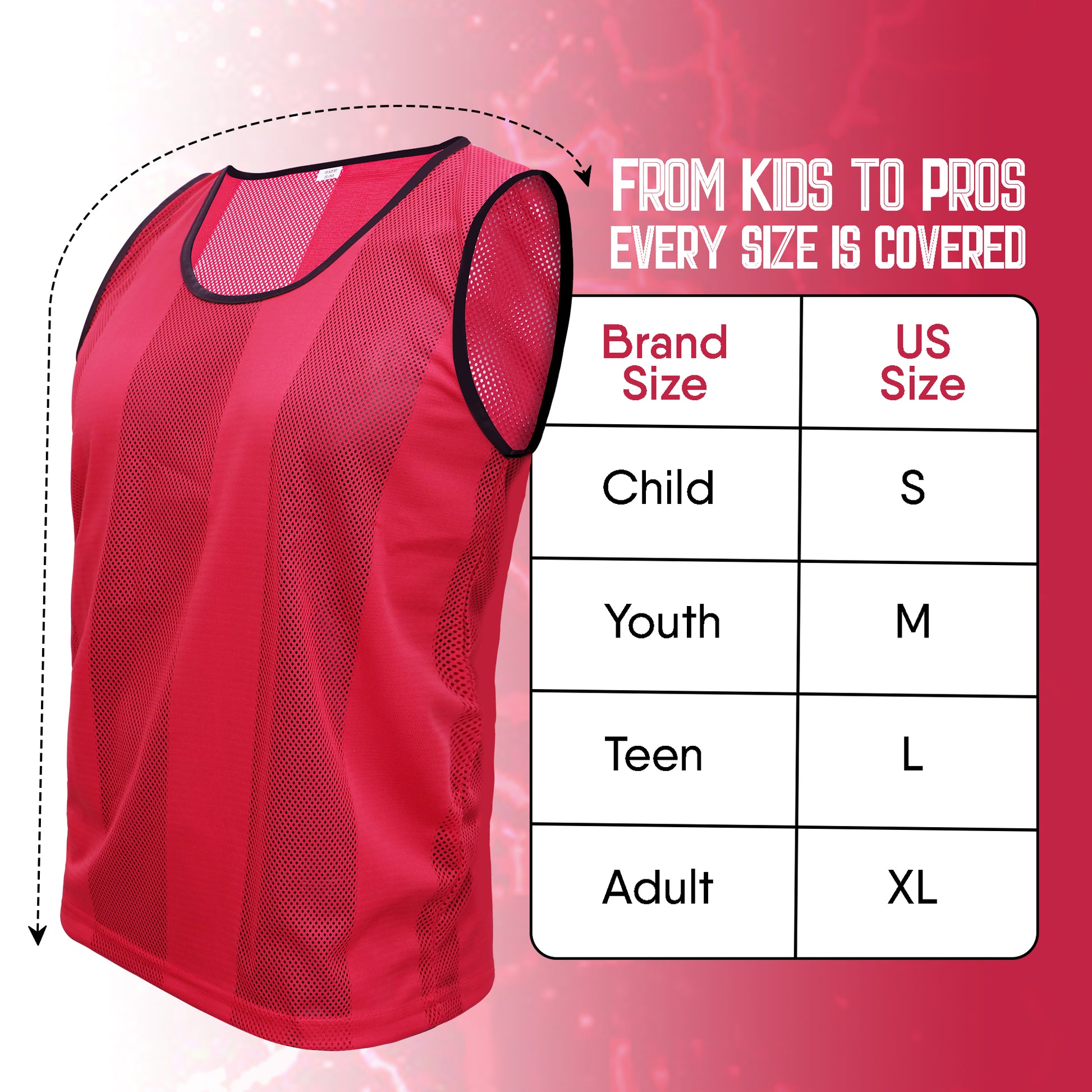 Training Vest Red-3 - Prox Sports Wear
