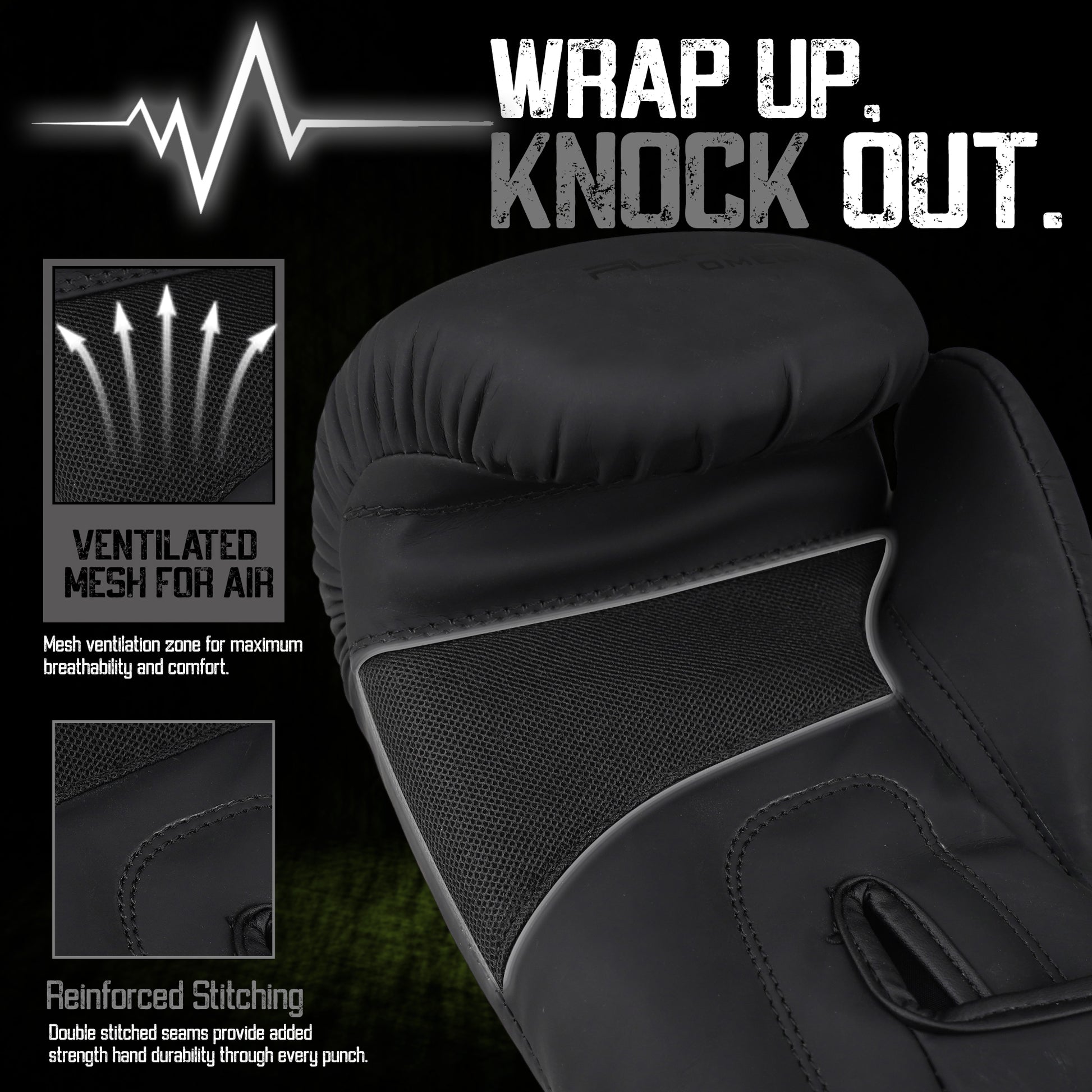 Breathable mesh ventilation keeps hands cooler while reinforced double stitching delivers lasting durability through every training session.
